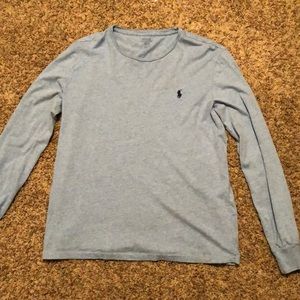 M Polo Palph Lauren long sleeve Blue W/Blue 🐎